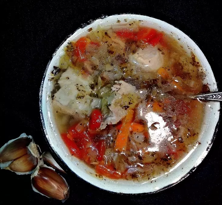 Фитнес щи с филе индейки и краснодарскими помидорами #литкухня #кулинар: шаг 7