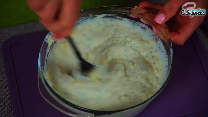 Кабачковая запеканка с творогом и сыром: шаг 4