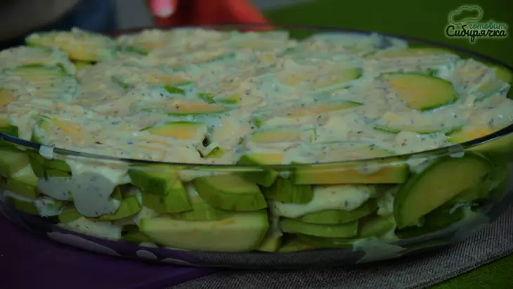Кабачковая запеканка с творогом и сыром: шаг 7