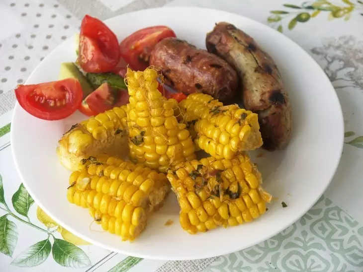 Запеченная в рукаве сливочная кукуруза: шаг 6