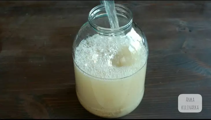 Квас на ржаной закваске с солодом: шаг 3