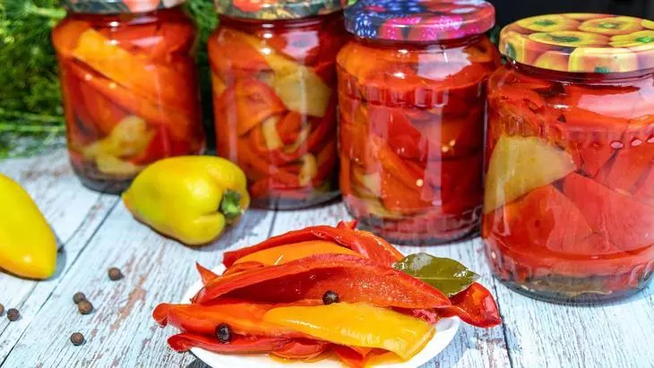 Маринованный болгарский перец на предстоящую зиму: шаг 9