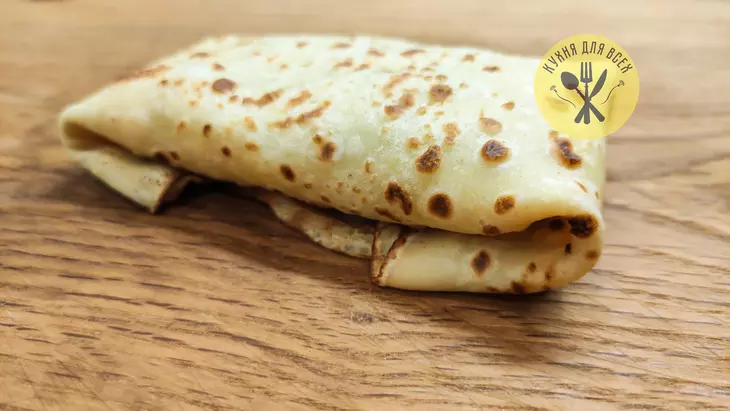 Кукурузные блины с начинкой из кабачков: шаг 6