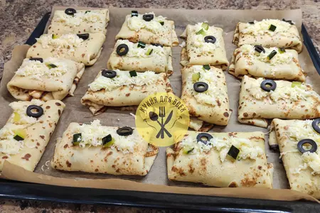 Кукурузные блины с начинкой из кабачков: шаг 7