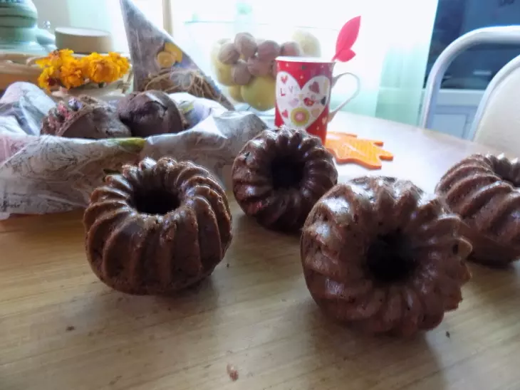 Шоколадные кексы со свёклой: шаг 9