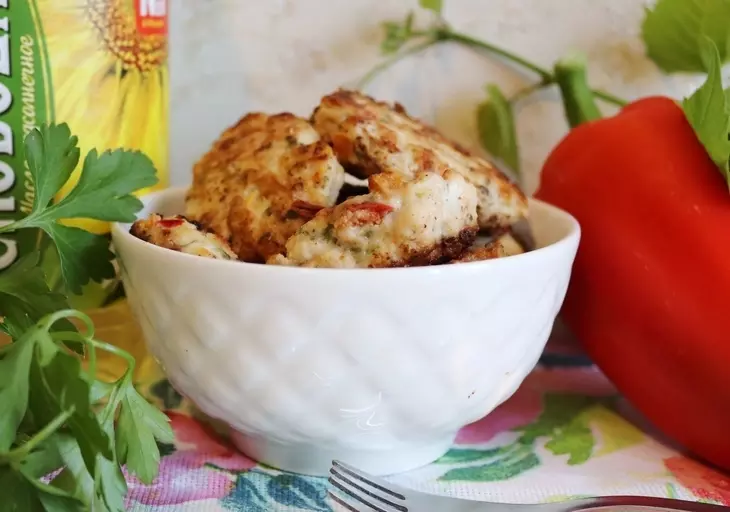 Куриные котлеты с морковью и сладким перцем: шаг 3