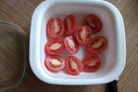 Быстрые перечные помидоры: шаг 1