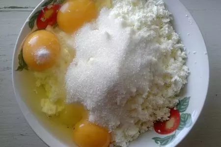 Манник с творогом и яблоками #накормишкольника: шаг 3