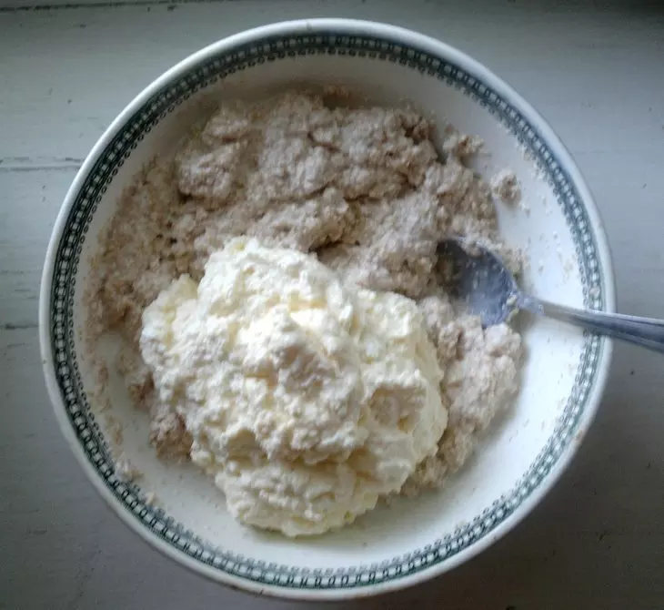 Манник с творогом и яблоками #накормишкольника: шаг 4