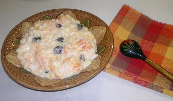 Молочная рисовая каша с тыквой и изюмом #накормишкольника: шаг 8