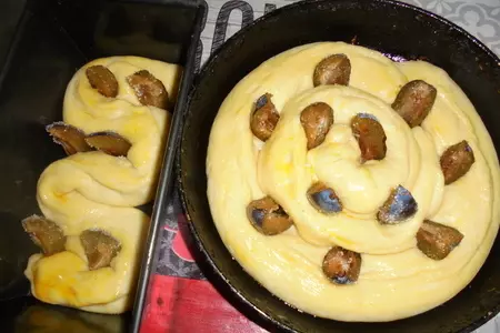 Пирог с творогом и сливами #накормишкольника: шаг 9