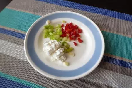 Сочни с творожным сыром и сладким перцем #накормишкольника: шаг 3