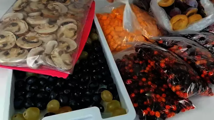 Заморозка (заготовка) продуктов осенью: шаг 5