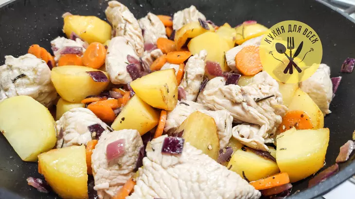 Мясо в тыкве запеченное в духовке: шаг 5