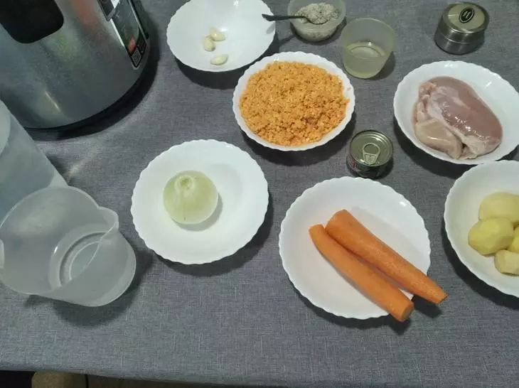 Суп-пюре из чечевицы с курицей в мультиварке: шаг 1