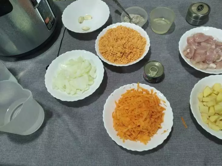 Суп-пюре из чечевицы с курицей в мультиварке: шаг 2
