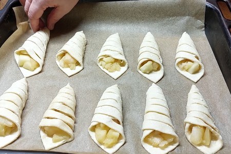 Творожное печенье с начинкой из карамелизированных яблок: шаг 10