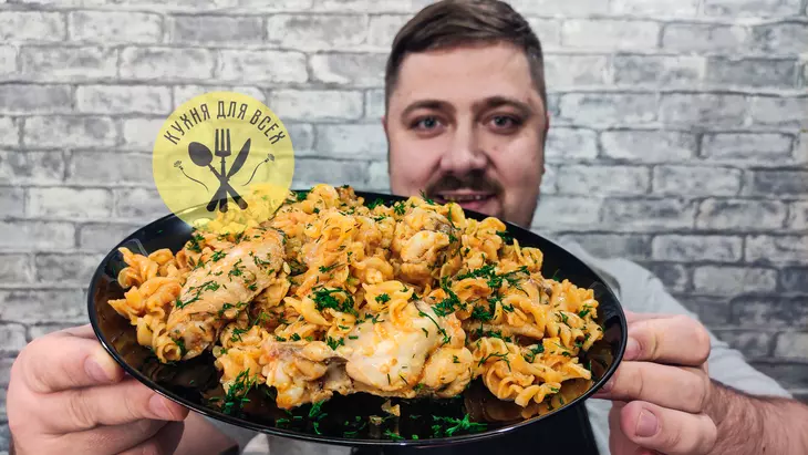 Куриные крылышки с макаронами: шаг 6