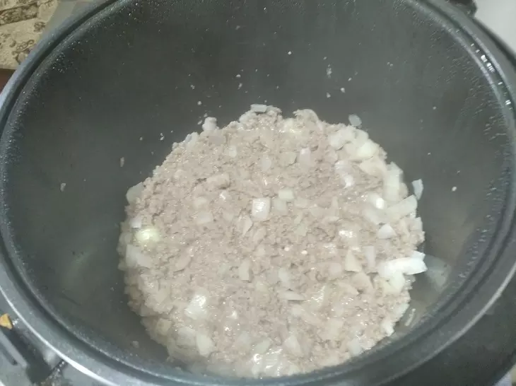 Макароны по-флотски  в мультиварке: шаг 3