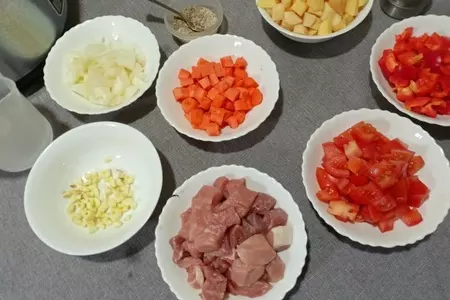 Рагу со свининой в мультиварке: шаг 2