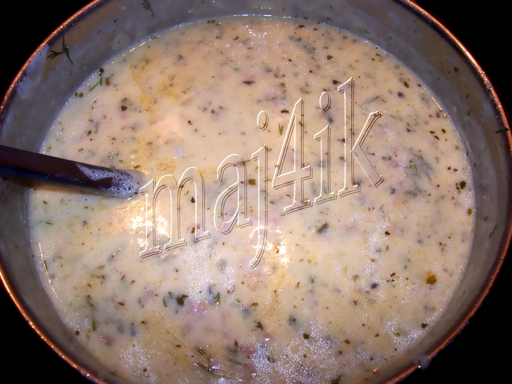 Суп сливочно-сырный с фаршем "объеденье": шаг 7