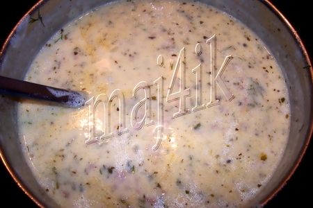 Суп сливочно-сырный с фаршем "объеденье": шаг 7