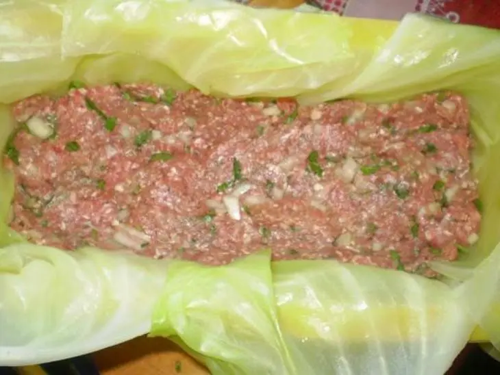 Мясной рулет или мега голубец: шаг 2