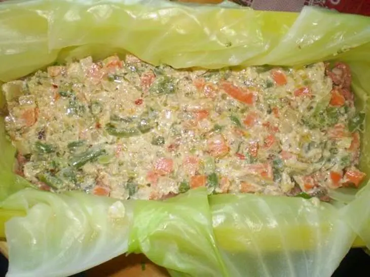 Мясной рулет или мега голубец: шаг 3