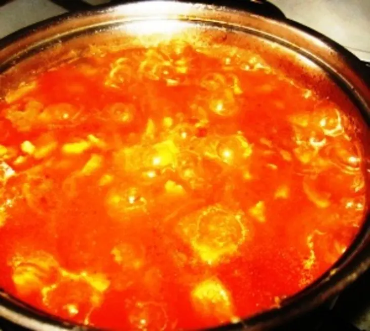 Овощное рагу с рубленным мясом: шаг 2