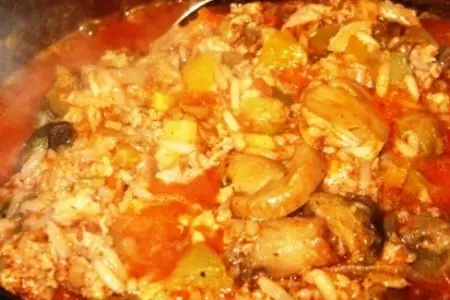 Овощное рагу с рубленным мясом: шаг 3