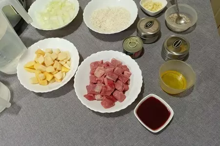Харчо с ткемали в мультиварке: шаг 2
