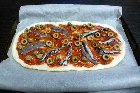 Неаполитанская пицца с анчоусами: шаг 5