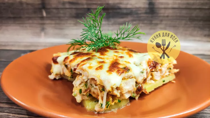 Картошка с курицей в духовке на ужин: шаг 5
