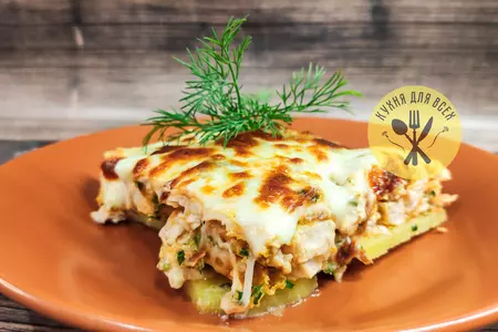 Картошка с курицей в духовке на ужин: шаг 5