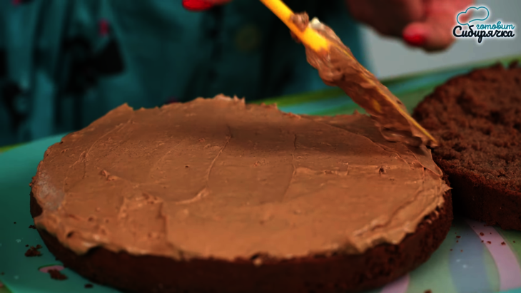 Шоколадный классический торт «прага» по госту: шаг 5