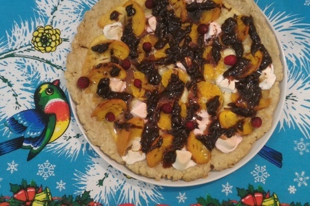 Сладкая пицца "новогодняя": шаг 12