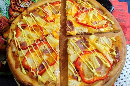 Пицца с курицей под соусом карри: шаг 29