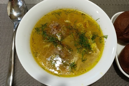 Кудрявый суп с фрикадельками: шаг 6
