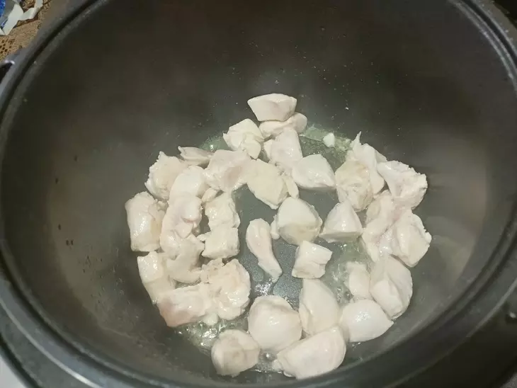Азу из курицы: шаг 3