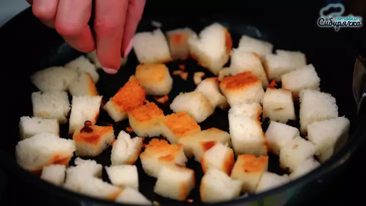Картофельный суп-пюре со сливками и гренками: шаг 5