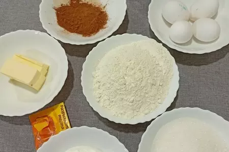 Кекс зебра: шаг 1