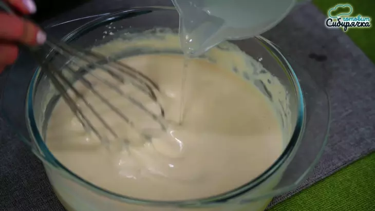 Блины из заварного теста с мясным фаршем и рисом: шаг 4