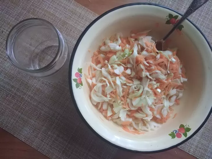 Винегрет с быстро маринованной капустой #постныйстол: шаг 2