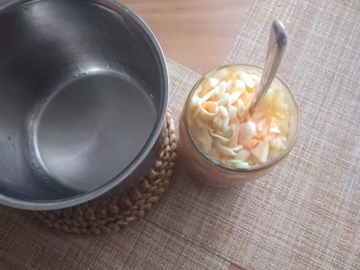 Винегрет с быстро маринованной капустой #постныйстол: шаг 4
