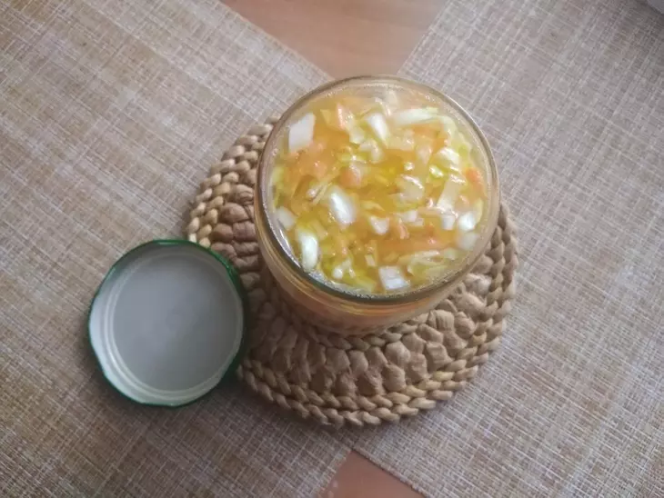 Винегрет с быстро маринованной капустой #постныйстол: шаг 5