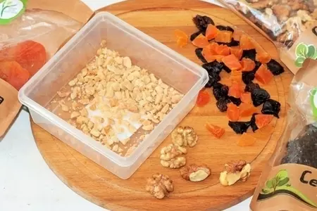 Кускус с сухофруктами и орехами #постныйстол: шаг 1