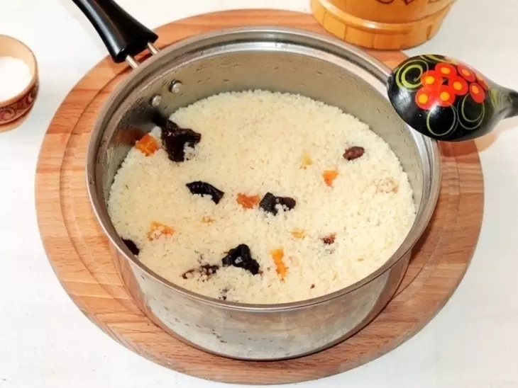 Кускус с сухофруктами и орехами #постныйстол: шаг 5