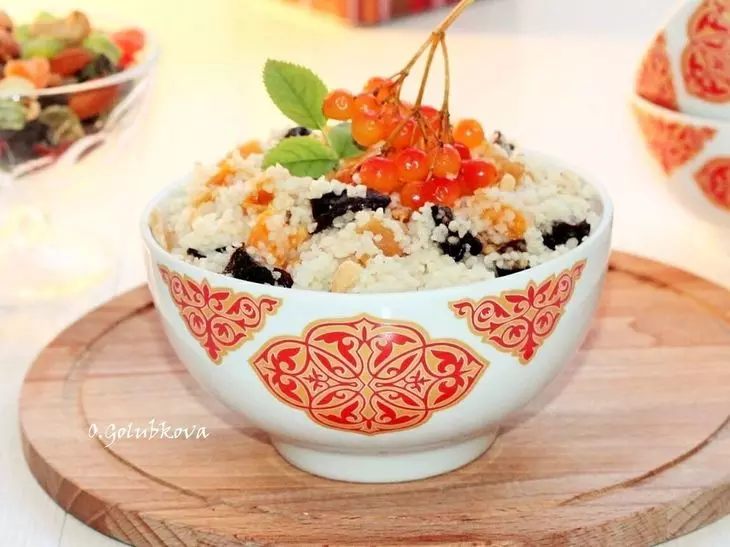 Кускус с сухофруктами и орехами #постныйстол: шаг 6