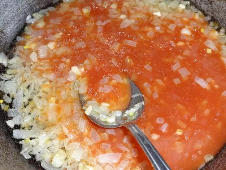 Макароны с соусом из чечевицы #постный стол: шаг 5