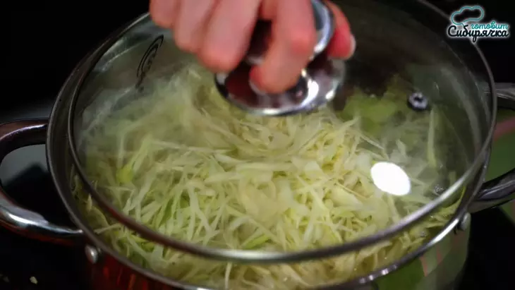 Заправочный суп из свежей капусты с мясом баранины: шаг 6